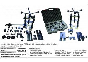 0986610825 Volkswagen Unit Injector Repair and Matching Tool Set